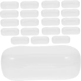 20pcs Dog Finger Toothbrush Box Portable Storage Case for Puppy Cat Small Dog Toothbrushes