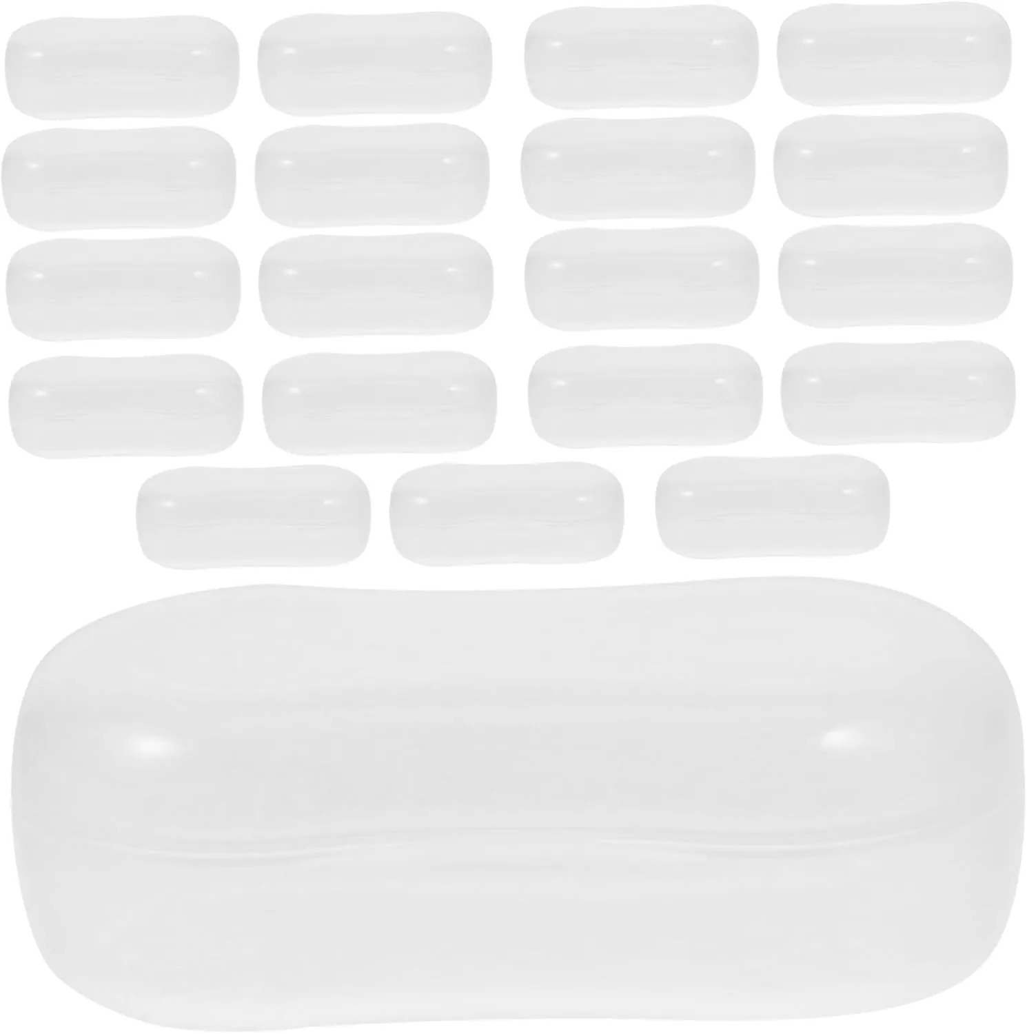 20pcs Dog Finger Toothbrush Box Portable Storage Case for Puppy Cat Small Dog Toothbrushes