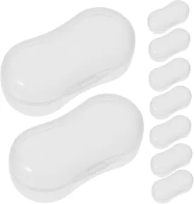 20pcs Dog Finger Toothbrush Storage Box Portable Pet Brush Case Dog Toothbrush Holder Travel-friendly