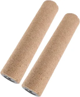 2pcs Cat Scratch Column Accessories Kitten Scratcher Cat Scratching Post Tree Scratch Post for Kittens Kitten Scratching Post Cat Scratching Post Refill Light Brown Sisal