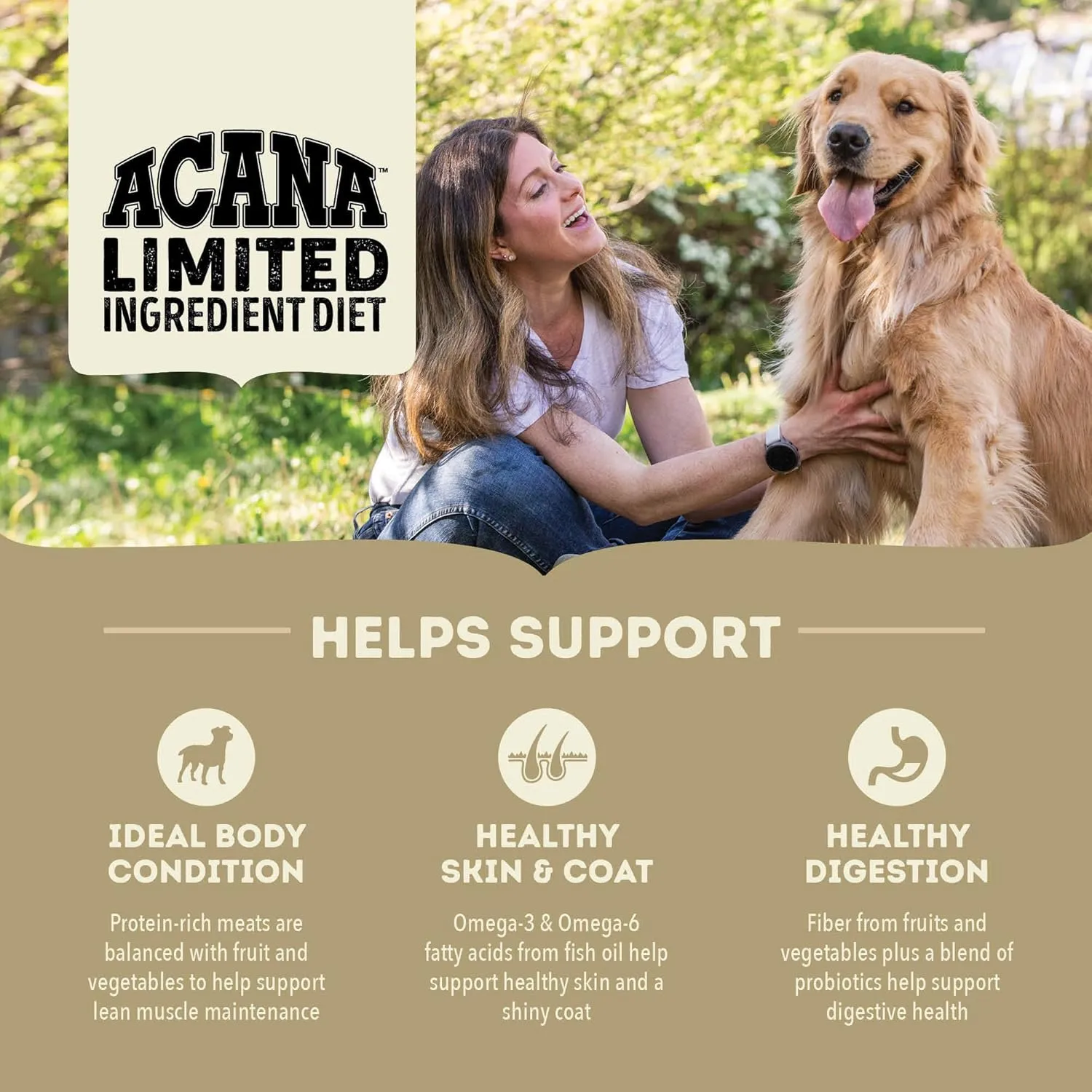 ACANA Singles Limited Ingredient Dry Dog Food, Duck & Pear Recipe, Single Protein Source Dog Food Kibble, 22.5lb