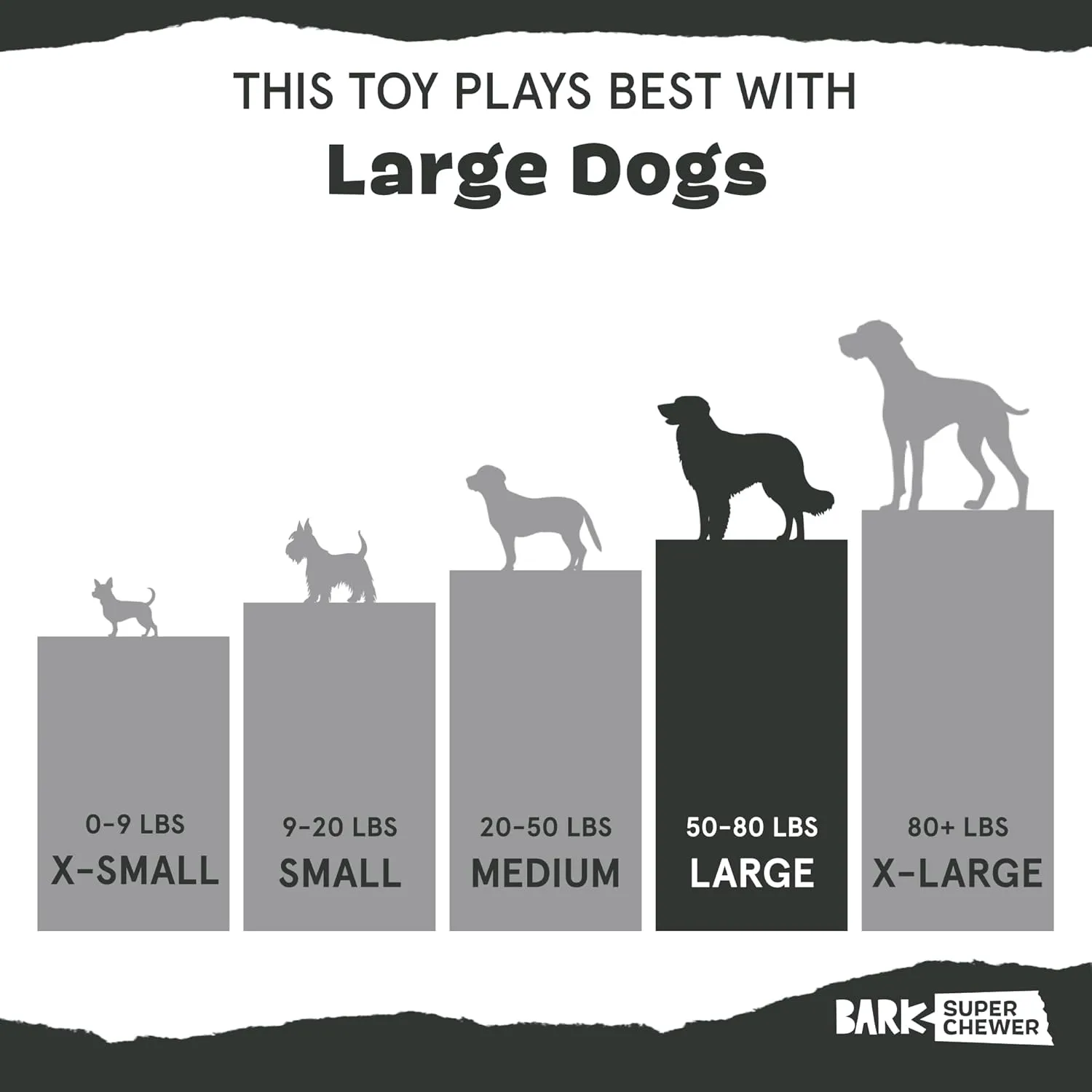 Barkbox Super Chewer Tough Dog Chew Toys for Aggressive Chewers, Treat Dispensing (Carrot - Small)