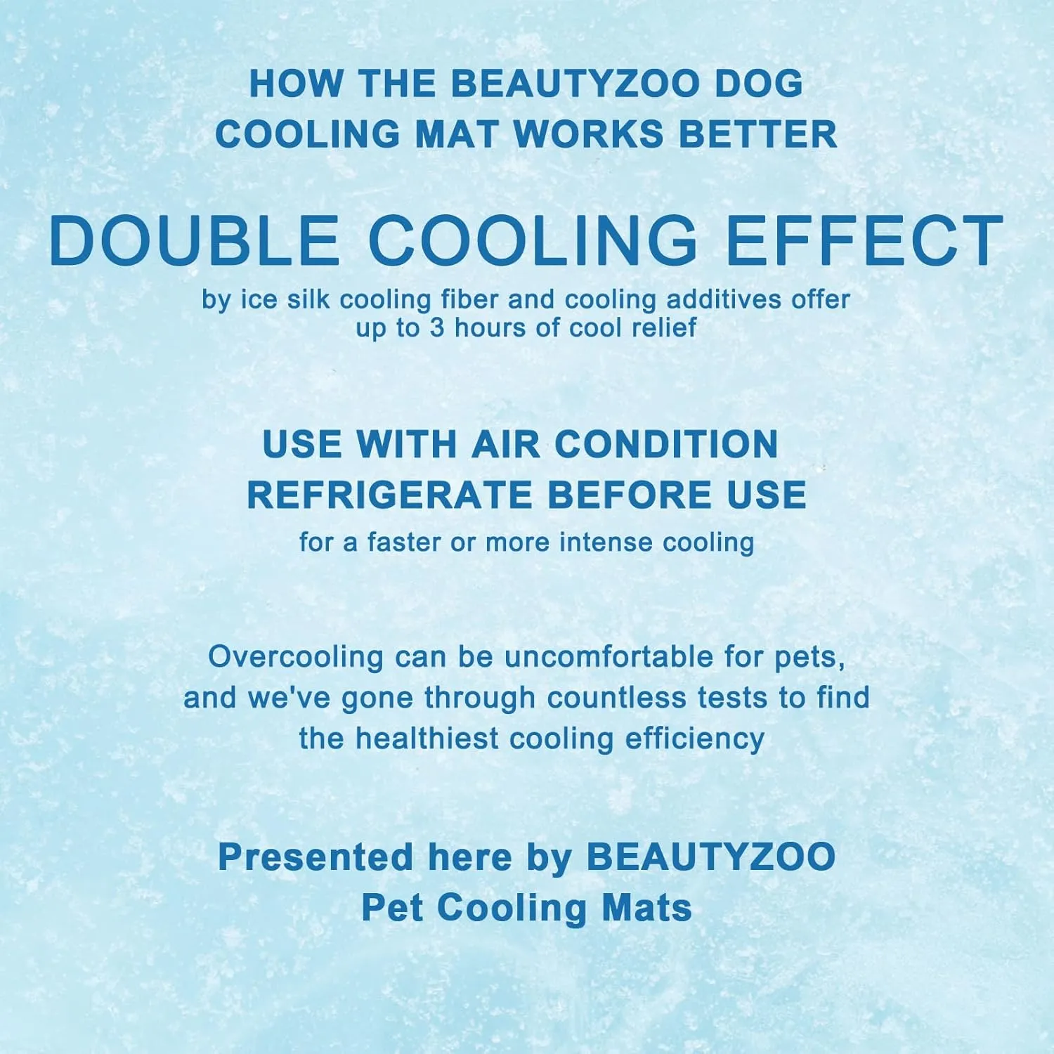 BEAUTYZOO Upgraded Dog Self Cooling Mat Ice Silk Chill Pads for Small Medium Large Dogs - Summer Reusable Pet Training Pad - Absorbent Non-Slip Cool Mat for Kennels, Crates and Beds, 23" x 35"
