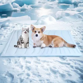 BECEMURU Dog Cooling Mat - 36" x 23" Reversible Cooling Pad for Crate, Kennel, Bed, Sofa - Machine Washable, Durable, Non-Gel - Keep Your Pet Cool and Comfortable