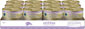 Blue Buffalo Freedom Grain-Free Adult Wet Cat Food, Complete & Balanced Nutrition for Indoor Cats, Made with Natural Ingredients, Chicken Recipe, 5.5-oz. Cans (24 Count)