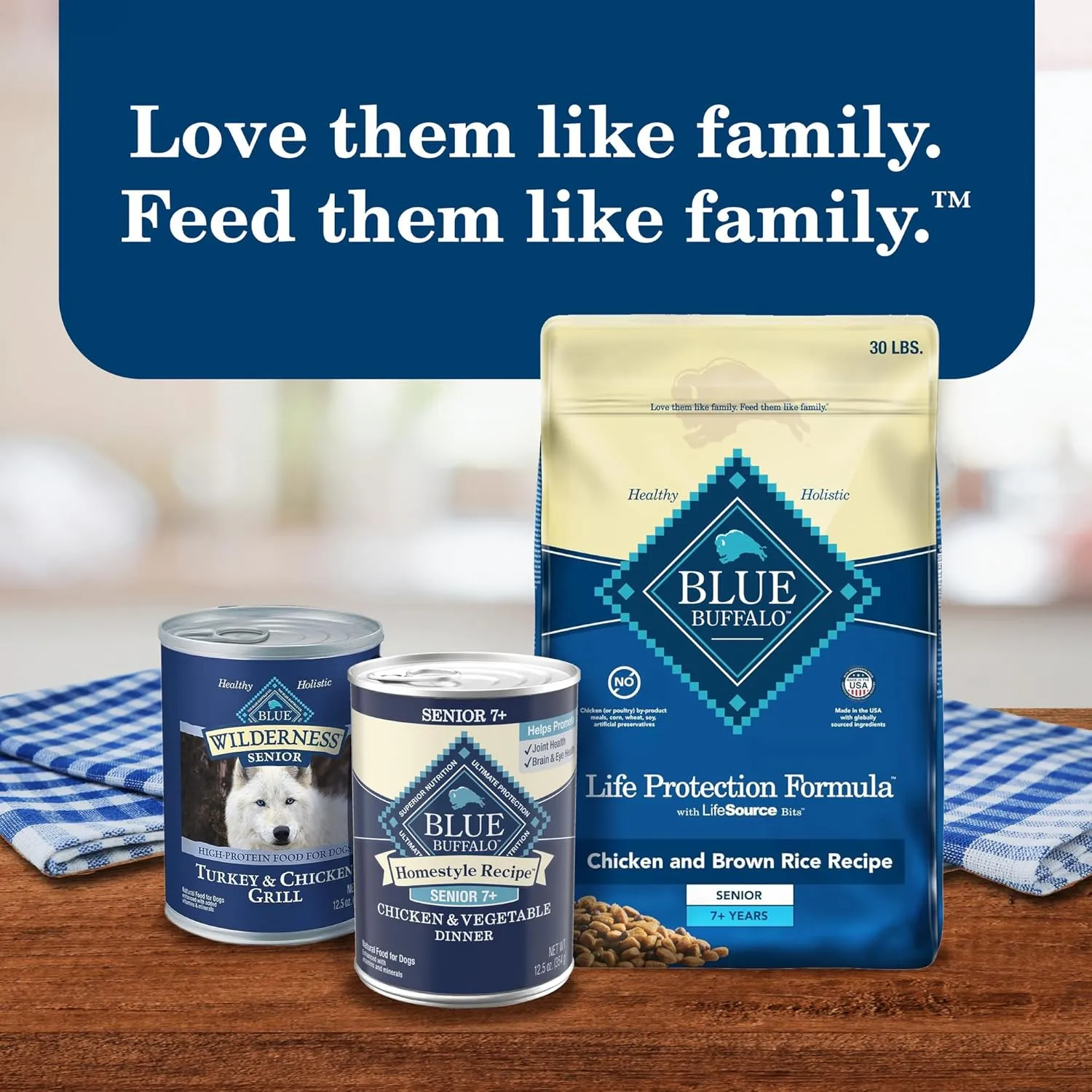 Blue Buffalo Homestyle Recipe Senior Wet Dog Food, Made with Natural Ingredients, Chicken Dinner with Garden Vegetables, 12.5-oz Cans (12 Count)