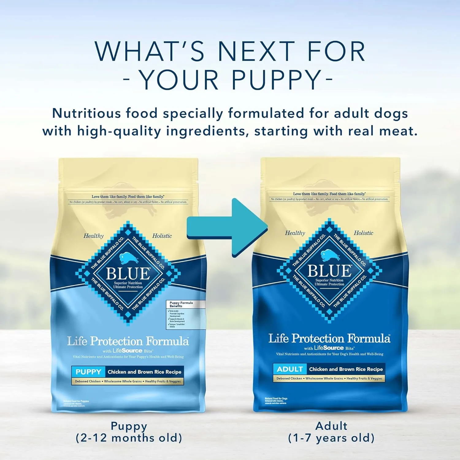 Blue Buffalo Life Protection Formula Natural Puppy Starter Kit - Dry & Wet Dog Food, & Blue Bits Puppy Treats, Chicken