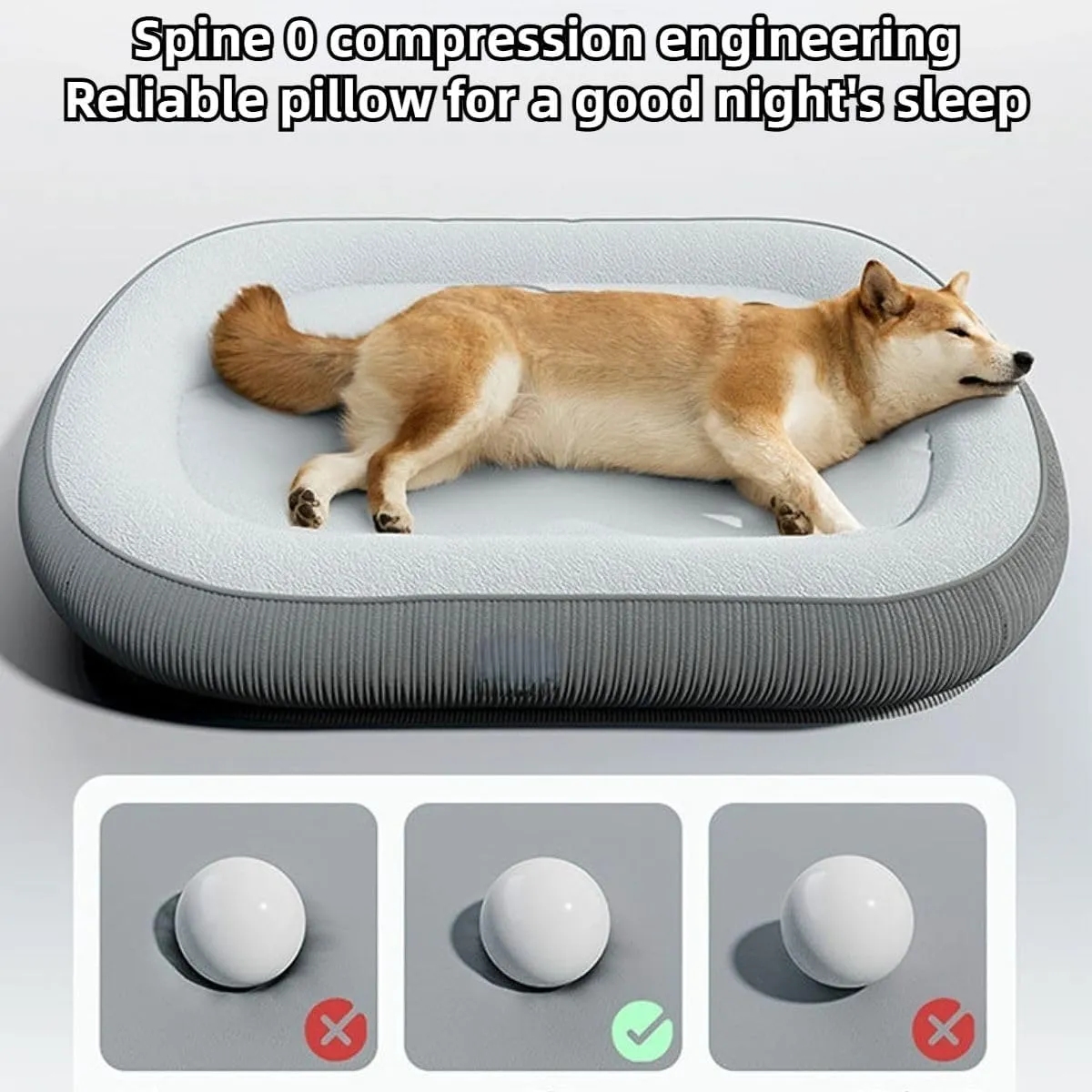 Cat Bed for Indoor Cats, Dog Bed for Small Medium Dogs Breeds, Oval Kennel Bed, Pet Couch Bed with Four Sided Bolster, Removable Washable Cover& Non-Slip Bottom (Green,Small)