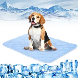 Cooling Mat for Dogs, 35"x23" Cats Cooling Mat, Premium Pets Cool Pad for Crate Kennel, Indoor Cats Cool Sleeping Bed, Q-MAX >0.45, Pets Cool Pad for Summer (Large)