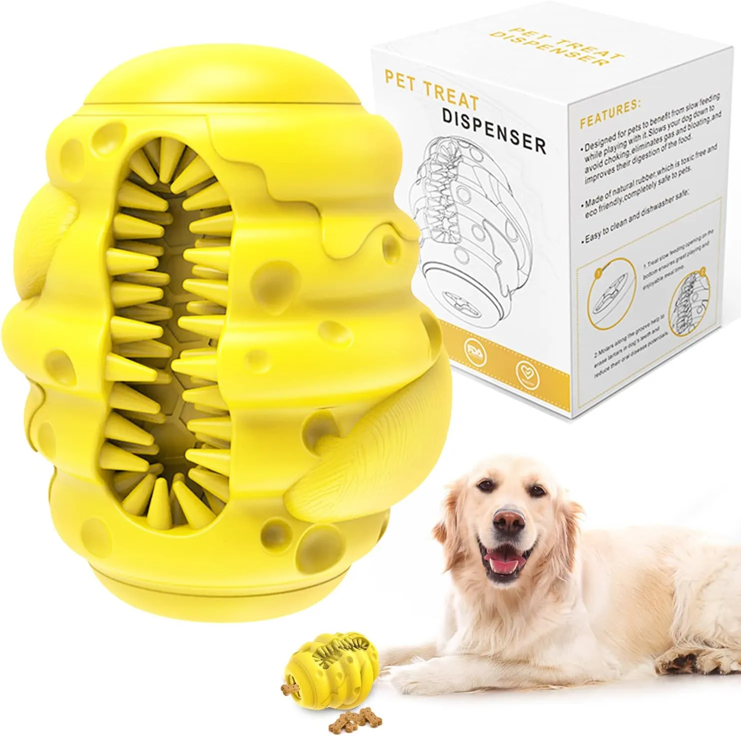 Dog Chew Toys for Aggressive Chewers Indestructible Toys for Large Breed Aggressive Durable Dog Slow Feeder Toy Dog Interactive Toy