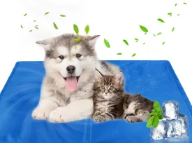 Dog Cooling Mat Gel: Large Cooling Pad for Dog (31.4" x 47.2", Blue)