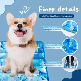 Dog Cooling Mat,Pet Cooling Mat for Dogs and Cats,Easy Washable,Suitable for All Types of Pets,Summer Keep Your Pet Cool (29.5X29.5in)