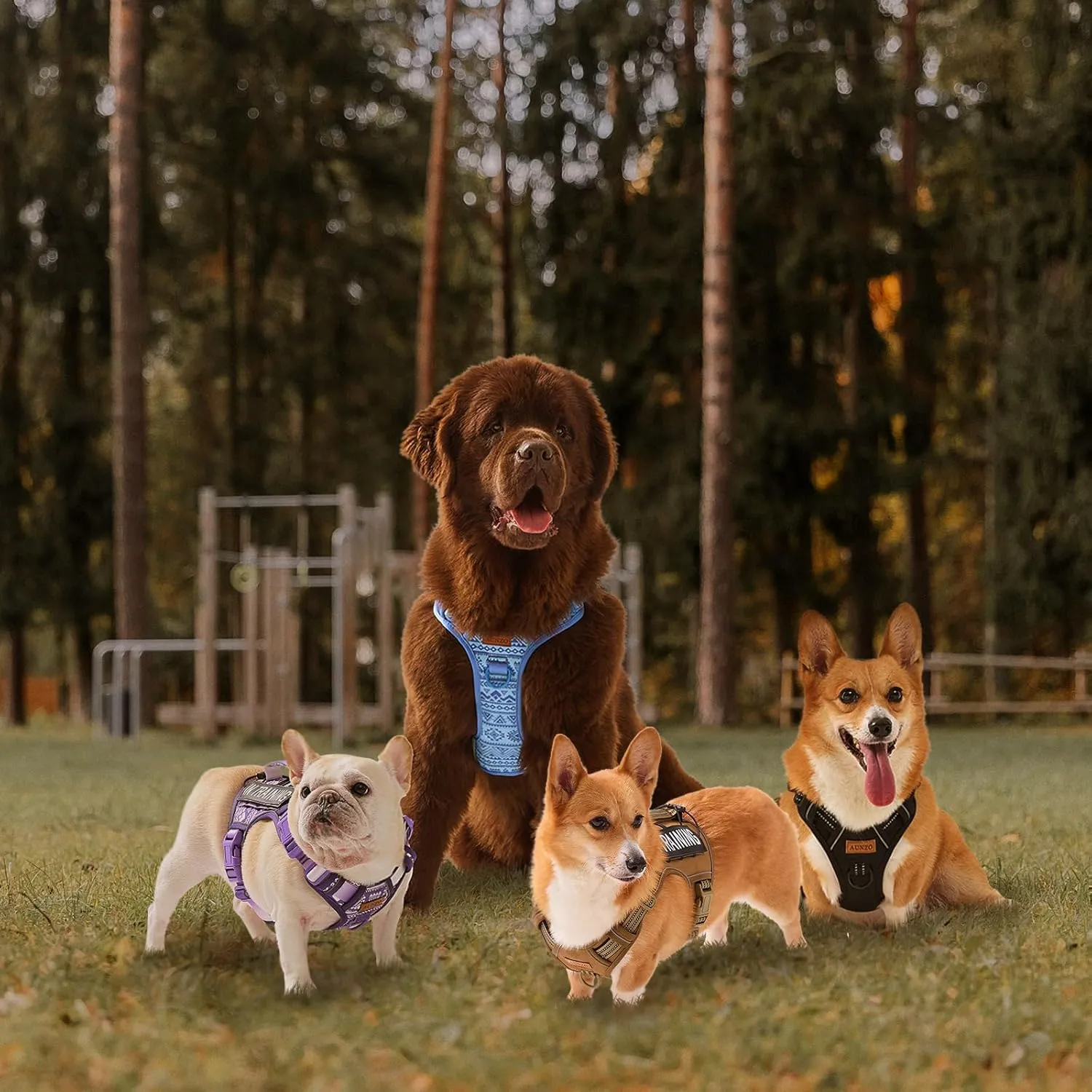 Dog Harness for X-Small Dog Breed, Light Pet Vest Harness with 2 Leash Clips and 3 Buckles, Easy to Wear, Adjustable Reflective Soft Padded, Boston Terrier, Beagle, Poodles, XS