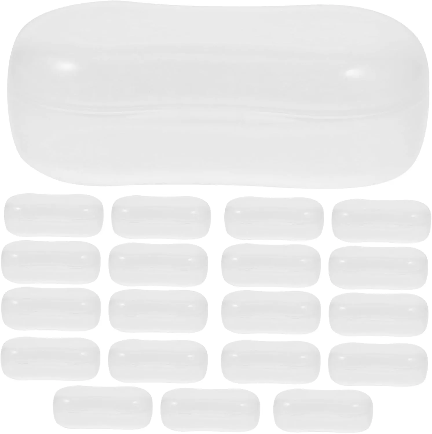 Dog Kitten Toothbrush Storage Box 20pcs Finger Toothbrush to Use Maintain Lightweight