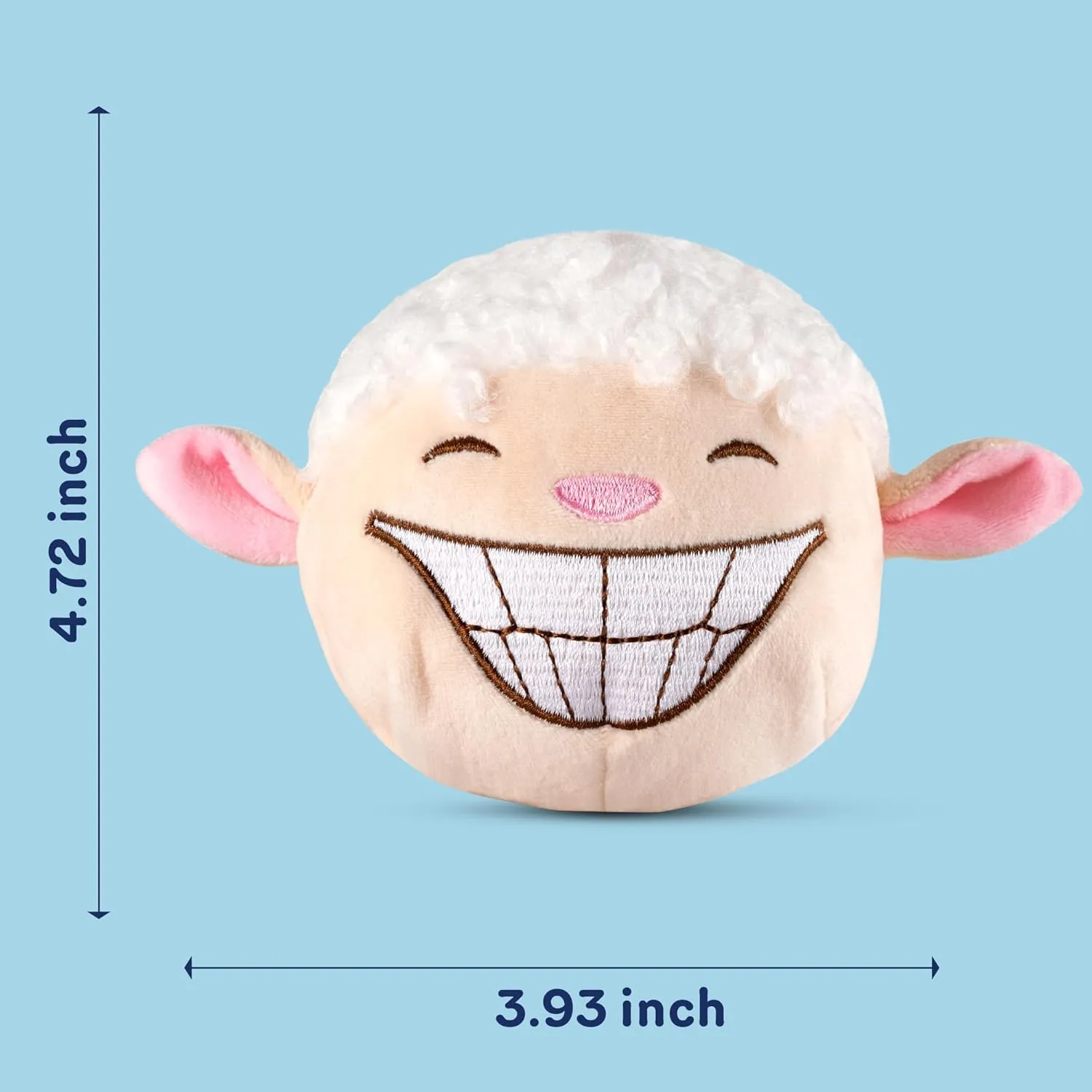 Dog Toys for Aggressive Chewers (3in1) - Squeaky Dog Toys Interactive - Dog Toys for Medium Dogs, Large & Small Breeds - Puppy Teething Chew Dog Toy - Juguetes Perros - Sheep