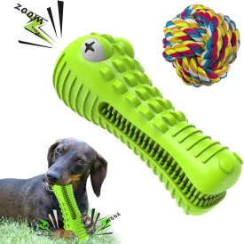 Dog Toys for Aggressive Chewers Large Medium Breed, Indestructible Dog Toothbrush Chew Toys, Squeaky Interactive Tough Extremely Durable, Dogs Toys to Keep Them Busy