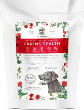 Dr. Harvey's Canine Health Miracle Dog Food, Human Grade Dehydrated Base Mix for Dogs with Organic Whole Grains and Vegetables (5 Pounds)