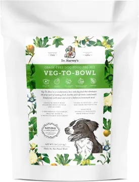 Dr. Harveys Veg-to-Bowl Pre-Mix Dog Food, Grain Free for a Whole Food Diet (5 pounds)
