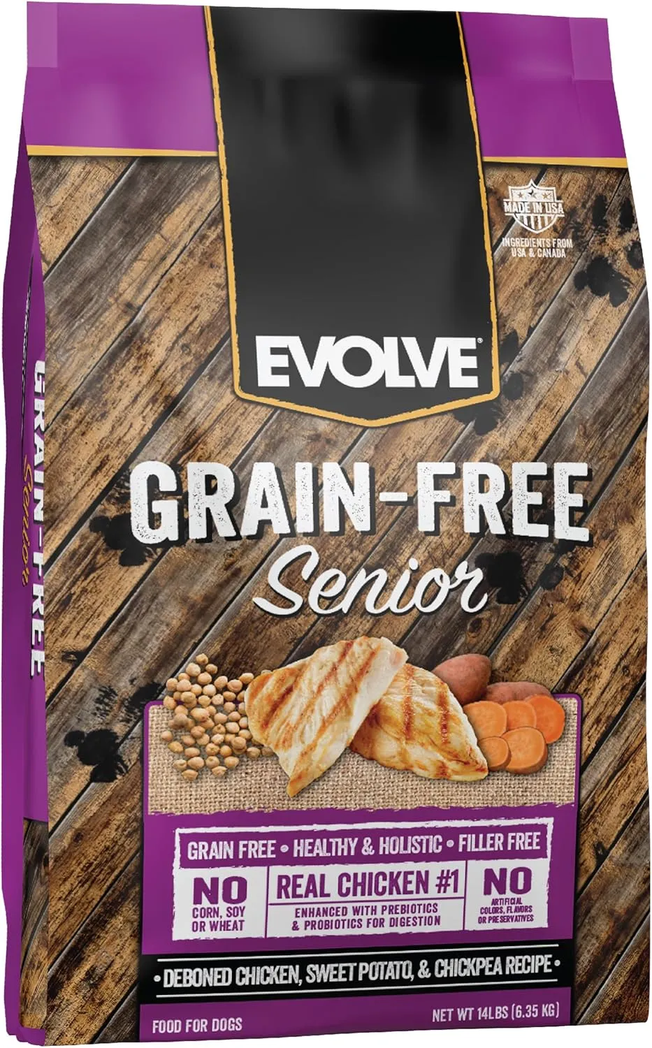 Evolve Grain Free Deboned Chicken, Sweet Potato and Berry Senior Recipe, 14lb