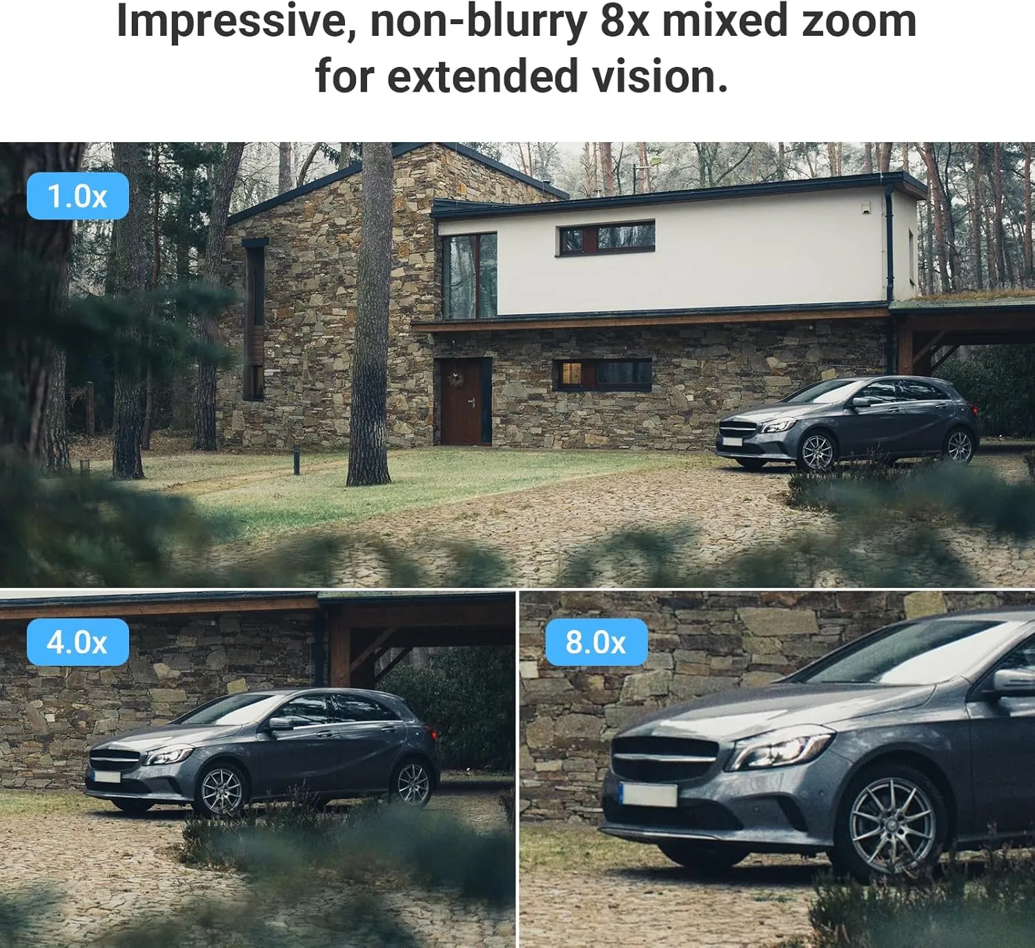EZVIZ Security Camera Outdoor, 1080P Pan/Tilt/Zoom WiFi Camera, 8 Mixed Zoom and AI-Powered Person Detection Security Cam, IP65 Waterproof, Support MicroSD Card up to 512GB | C8PF