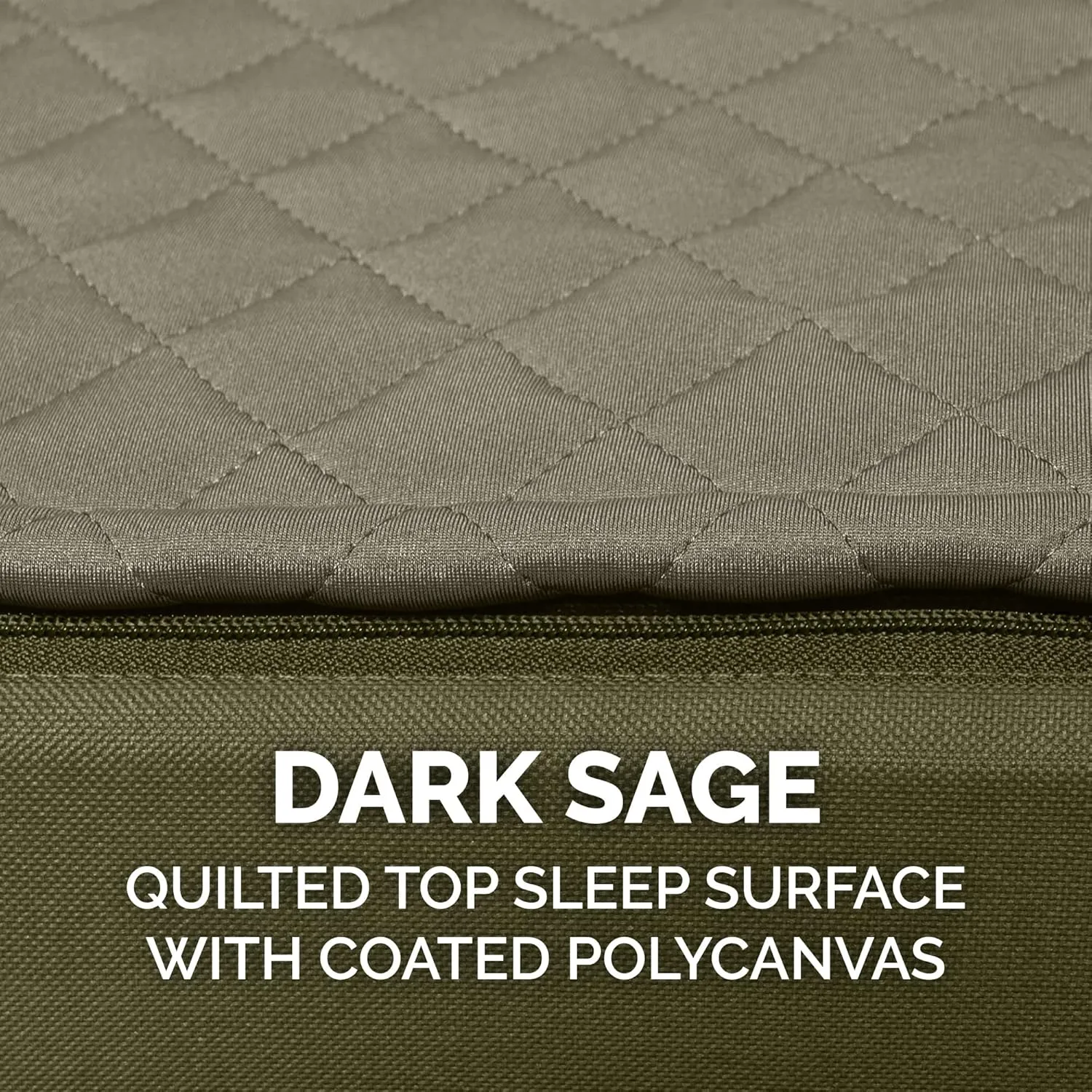 Furhaven Water-Resistant Cooling Gel Dog Bed for Large Dogs w/ Removable Quilt Top & Washable Cover, For Dogs Up to 95 lbs - Indoor/Outdoor Quilt Top Convertible Mattress - Dark Sage, Jumbo/XL