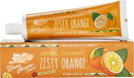 Green Beaver All Natural Organic Toothpaste, Vegan, Fluoride Free & Gluten Free Toothpaste, Zesty Orange Flavor, 75ml, 3 Pack