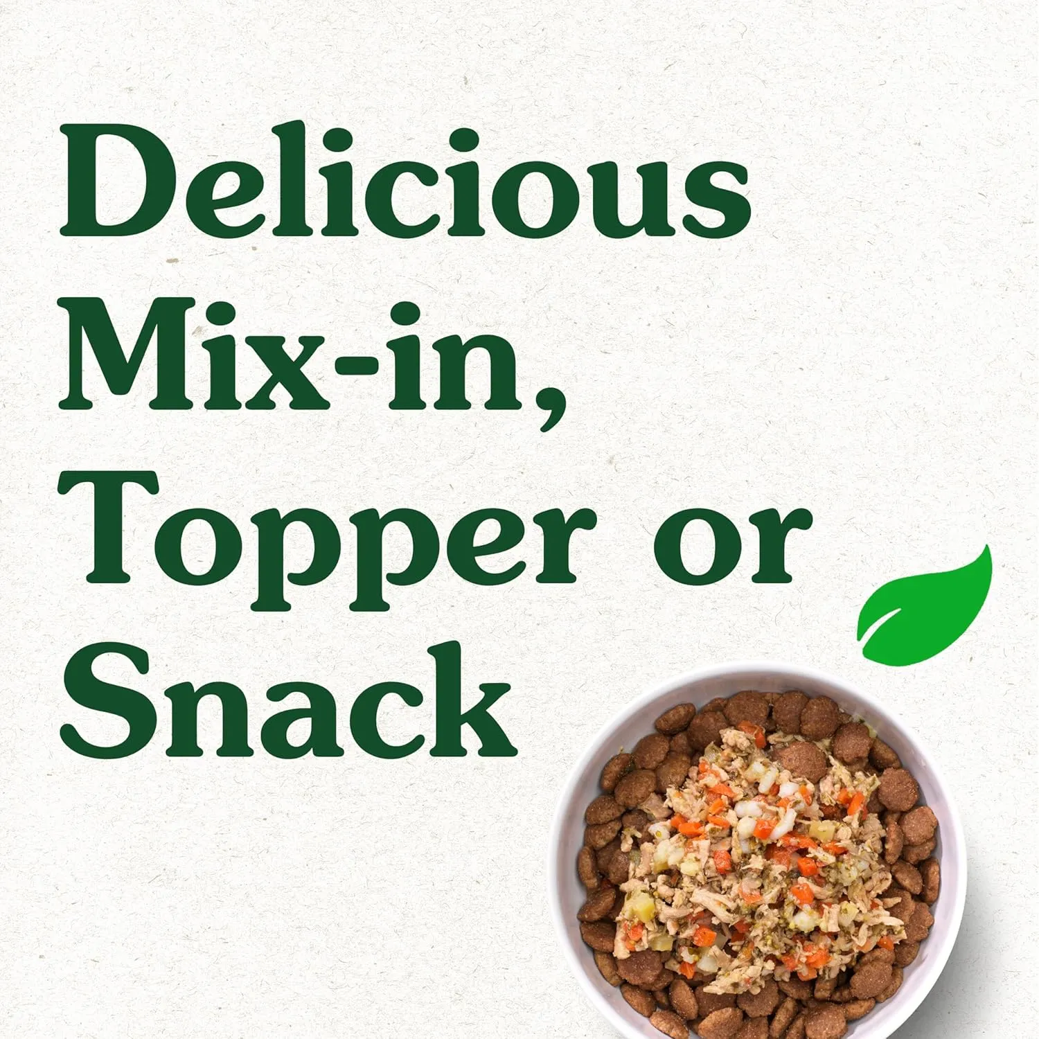 Greenies Smart Topper High Protein Wet Mix-in for Dogs, Duck, Broccoli, Carrots & Barley Recipe in Vitabroth Broth - Bone Broth   Vitamins E & B1, 10 Count