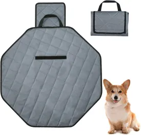 Hamiledyi Washable Pee Pads for Dog Octagon Dog Playpen Mat Reusable Puppy Training Pad Non-Slip Absorb Water Whelping Pads for Incontinence Potty Playpen Crate