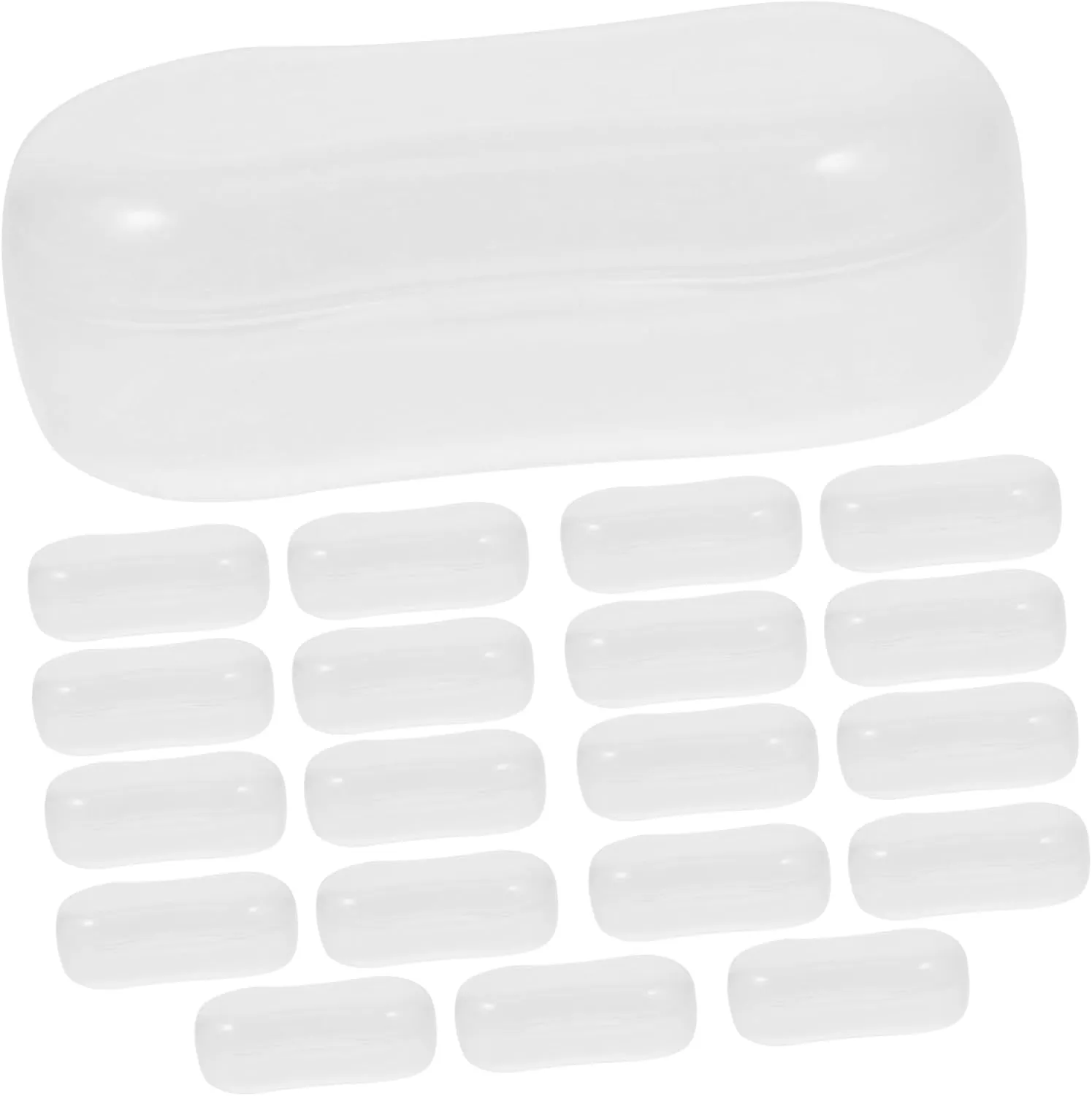Happyyami Finger Toothbrush for Dogs 20pcs Dog Toothbrush Case Storage Organization