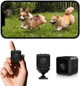 Hidden Camera for Home Use - 2K WiFi Mini Wireless Security Camera, Perfect for Indoor and Outdoor Security and Pet/Baby Monitoring