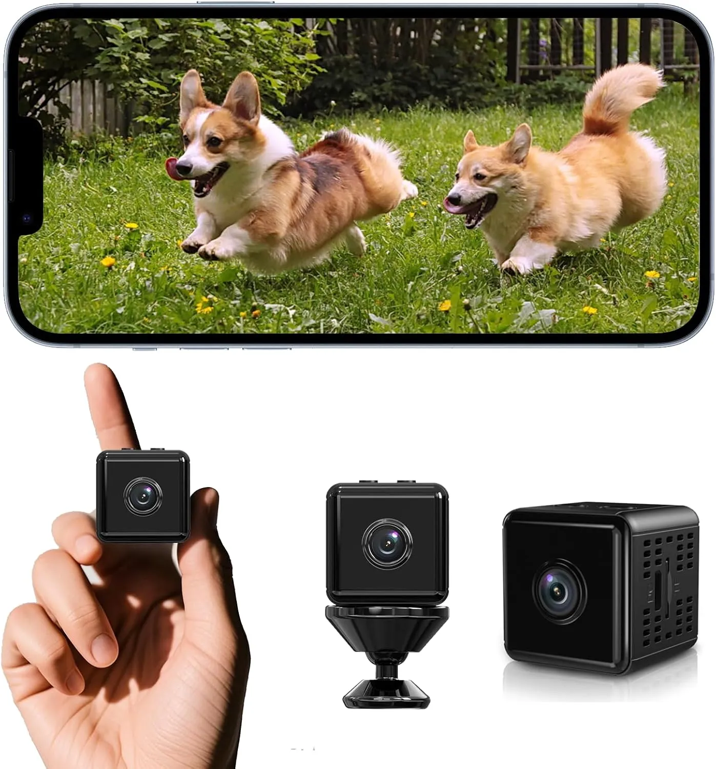 Hidden Camera for Home Use - 2K WiFi Mini Wireless Security Camera, Perfect for Indoor and Outdoor Security and Pet/Baby Monitoring