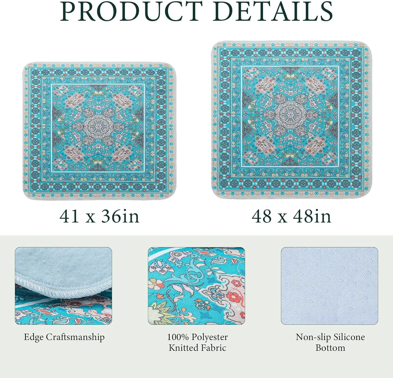 Homimp Washable Pee Pads for Dogs, 2 Pack Reusable Puppy Pads Waterproof, Absorbent and Leakproof Dog Pee Pads, Non Slip Puppy Training Pads, Pet Mat for Floor, Crate, Couch, Whelping,Blue 48"x48"