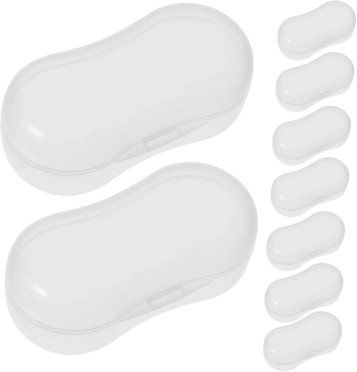 IMIKEYA 20pcs Dog Finger Toothbrush Case Pet Toothbrush Storage Box Lid Wipes Organizer