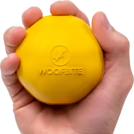 Indestructible Dog Ball - Lifetime Replacement - Medium & Large Breed - Ultra Durable for Aggressive Chewers - Natural Rubber - Fetch Tug & Chew - 3in - Yellow (Highly Visible Color for Dogs)