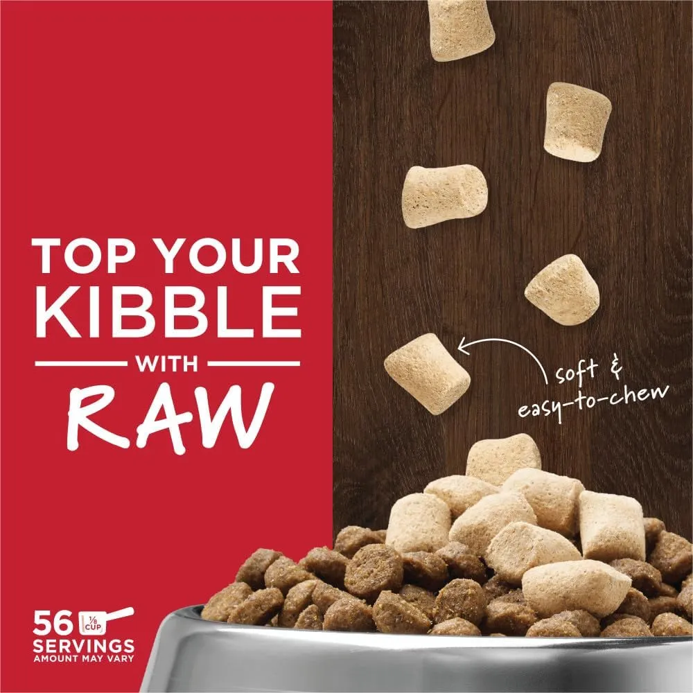 Instinct Raw Boost Mixers, Freeze Dried Dog Food Topper, Grain Free Recipe - All Natural Beef, 14 oz. Bag