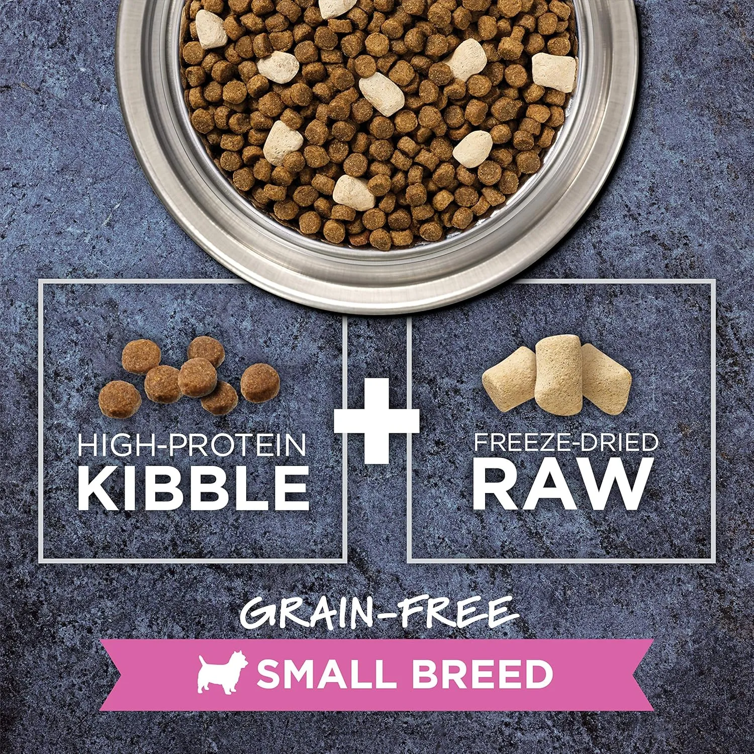 Instinct Raw Boost Small Breed, Natural Dry Dog Food with Freeze Dried Pieces, Grain Free Recipe - Real Chicken, 10 lb. Bag