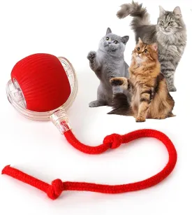 Interactive Cat Toy for Indoor, Smart Automatic Cat Chase Ball Toy