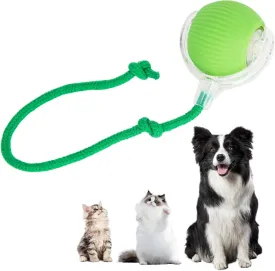 Interactive Cat Toys Ball for Indoor Cats, Interactive Rolling Small Dog Cat Toys Automatic Self Moving, 360,Electric BallsFast RollingSmart Automatic Rolling Pet Ball (Green)