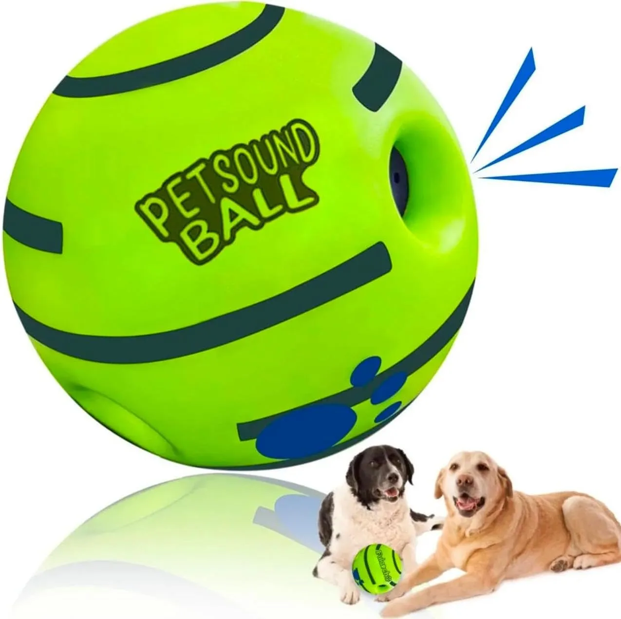 Interactive Dog Ball Toy - Sound & Motion Activated Fun for Active Dogs & Puppies