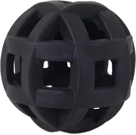 JW Pet Hol-ee Roller Extreme Dog Toy Puzzle Ball, Natural Rubber, Medium (4.5 Inch Diameter), Colors May Vary