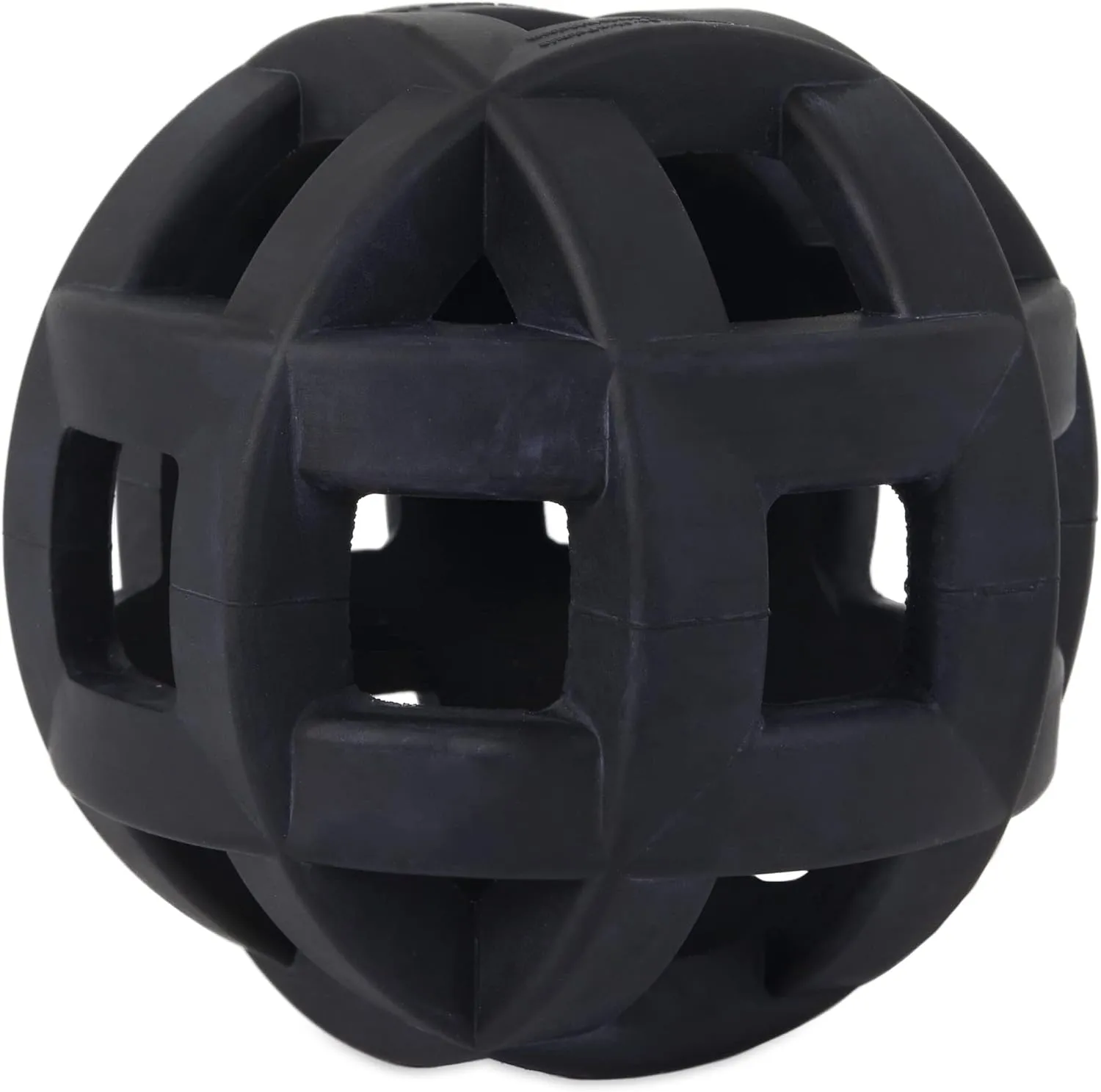 JW Pet Hol-ee Roller Extreme Dog Toy Puzzle Ball, Natural Rubber, Medium (4.5 Inch Diameter), Colors May Vary