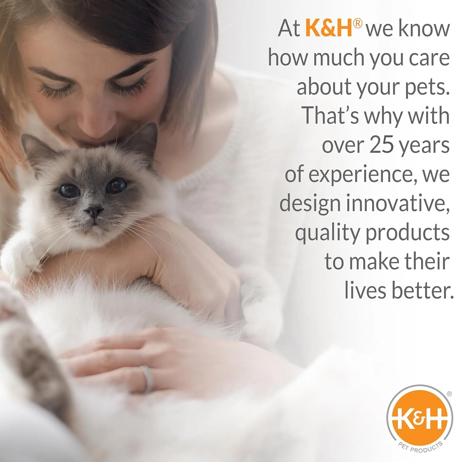 K&H PET PRODUCTS Self-Warming Cat Bed Pad, Self Heating Pad for Outdoor Cat Houses, Warming Mat for Indoor Pet Beds & Furniture, Reversible Blanket, Machine Washable - Small 21 X 17in Gray/ Black
