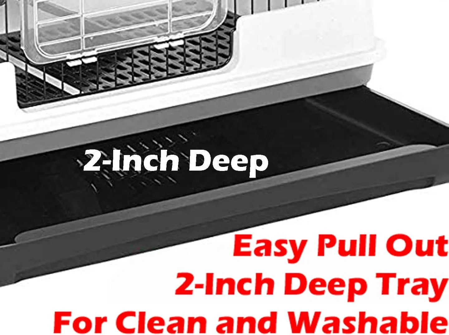 Large Multi-Level in/Outdoor Small Animal Cage for Guinea Pig Ferret Squirrel Chinchilla Cat Playpen Rabbit Hutch with Solid Platform & Ramp Leakproof Litter Removable Easy Clean Tray On Wheels
