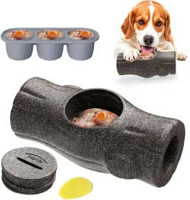 NEMOVA Interactive Dog Chew Toy with Branch Shape, Frozen Treat Dog Toys to Keep Them Busy, Reusable, Safe Puzzle Toy for Puppy, Small, Large Dogs