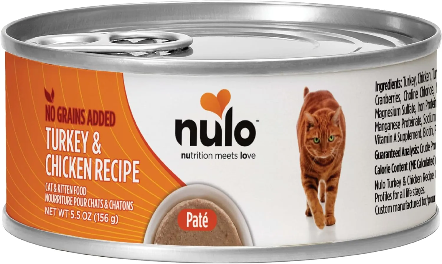 Nulo Freestyle Cat & Kitten Wet Pate Canned Cat Food, Premium All Natural Grain-Free, with 5 High Animal-Based Proteins &Vitamins to Support a Healthy Immune System and Lifestyle 5.5 Oz (Pack of 24)