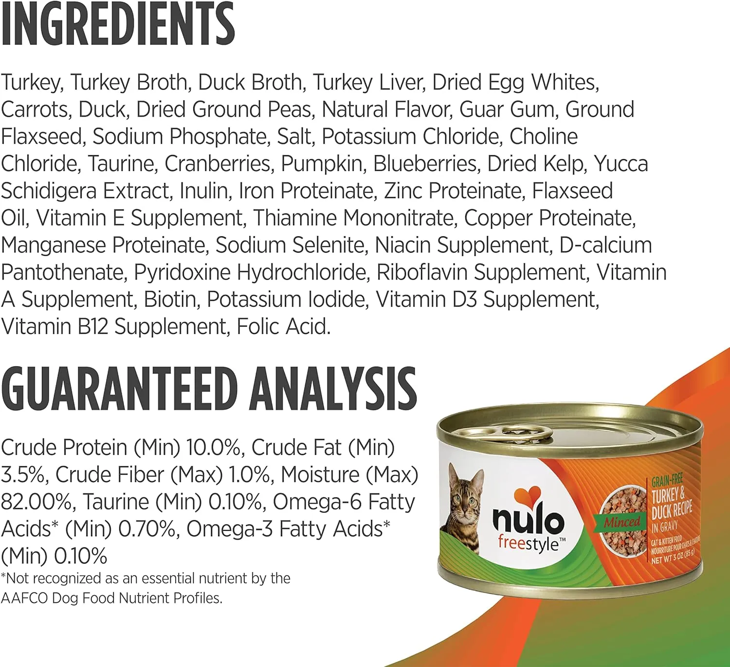 Nulo Freestyle Variety Flavors Minced Wet Canned Cat Food, 3 Ounce (Pack of 12)