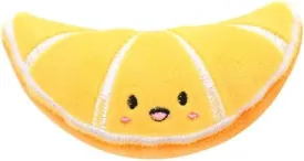 Orange Soft Plush Fruit Series Catnip Toy Cat Toy Interactive Gifts Fish Catnip Toys Stuffed Doll Simulation Fruit Toy Catnip Toys for Pet