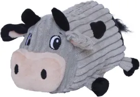 Outward Hound Fattiez Cow Plush Squeaky Dog Toy, Medium