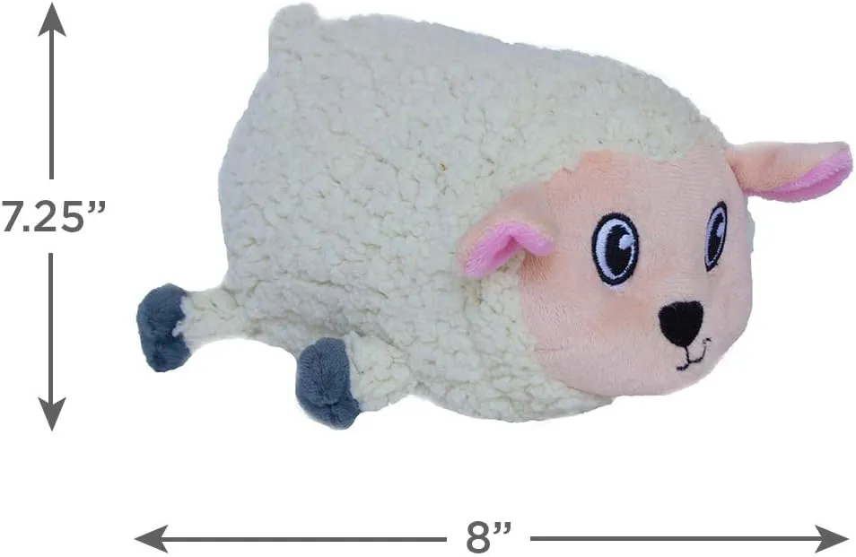 Outward Hound Fattiez Sheep Plush Squeaky Dog Toy, Medium