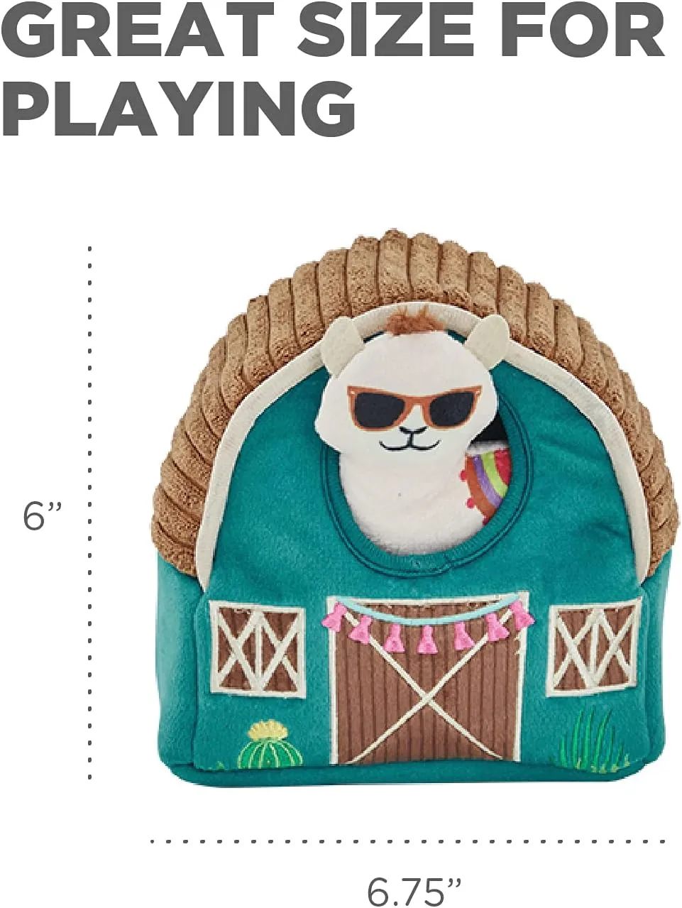 Outward Hound Hide A Llama Plush Dog Toy Puzzle